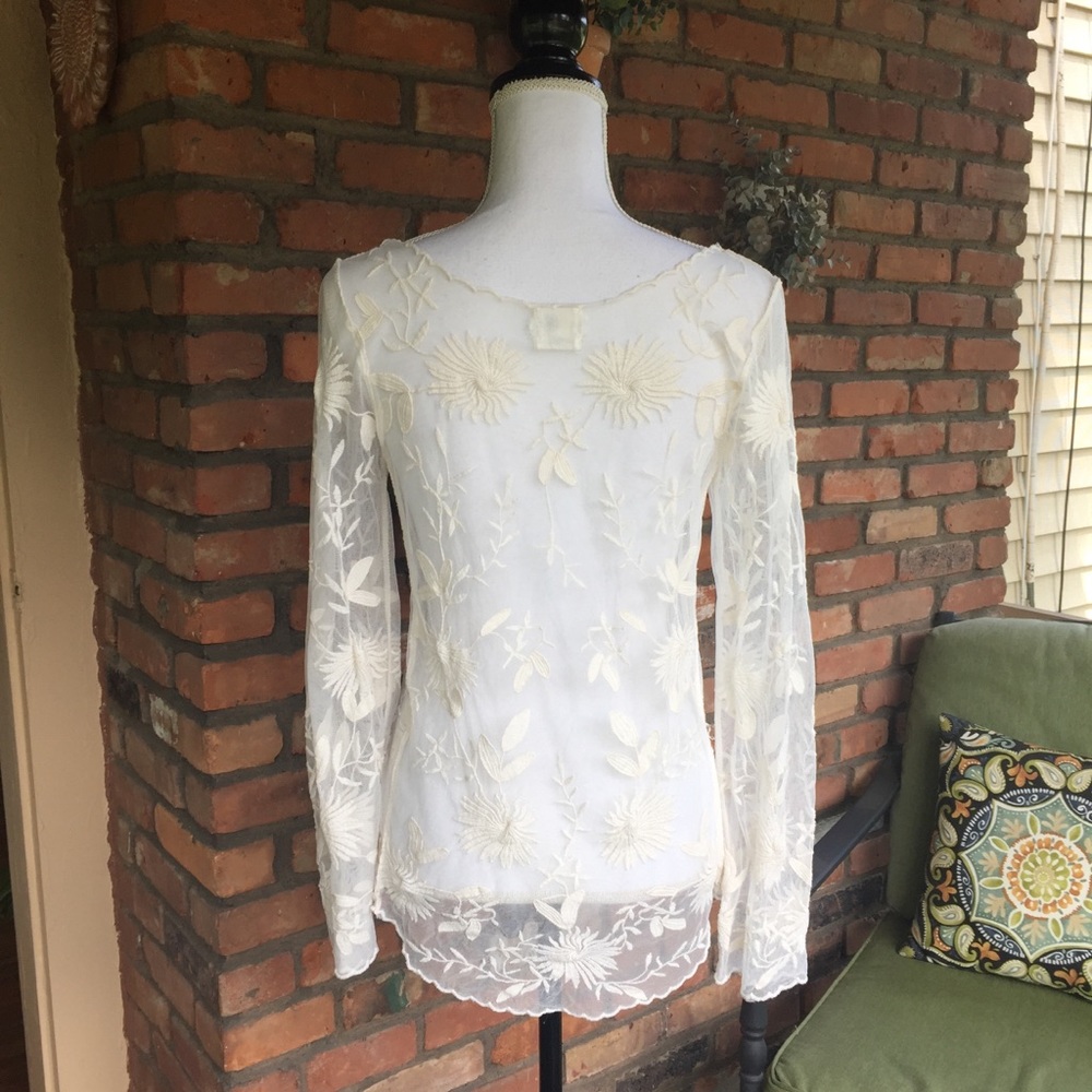 Anthropologie Everleigh Snowblossom Blouse - Picture 5 of 7